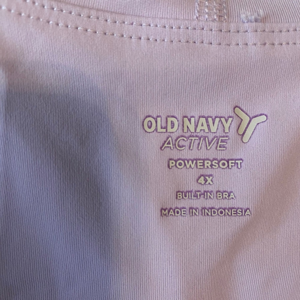 Old Navy Active PowerSoft Tank Dress Women's Plus 4XL Built in‎ Bra Lilac Purple - Picture 3 of 4